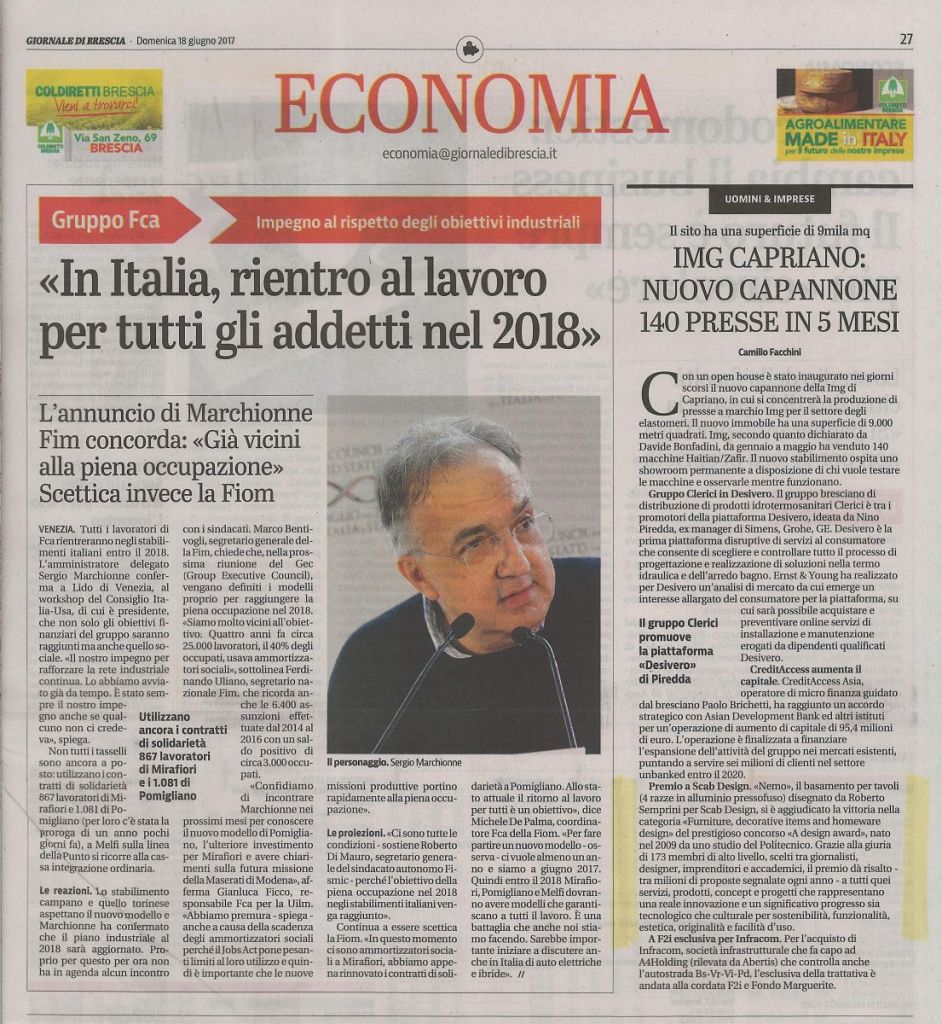 Giornale di Brescia - June 18th, 2017